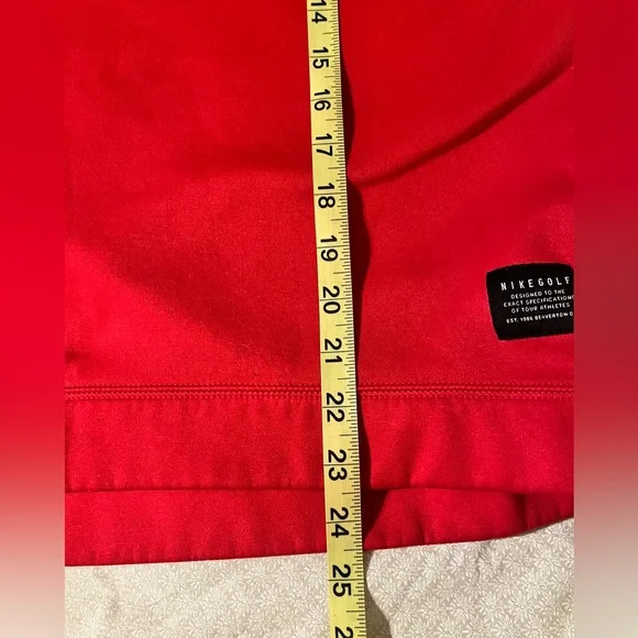 NIKE GOLF Red Quarter Zip Pullover sz M - Picture 7 of 9
